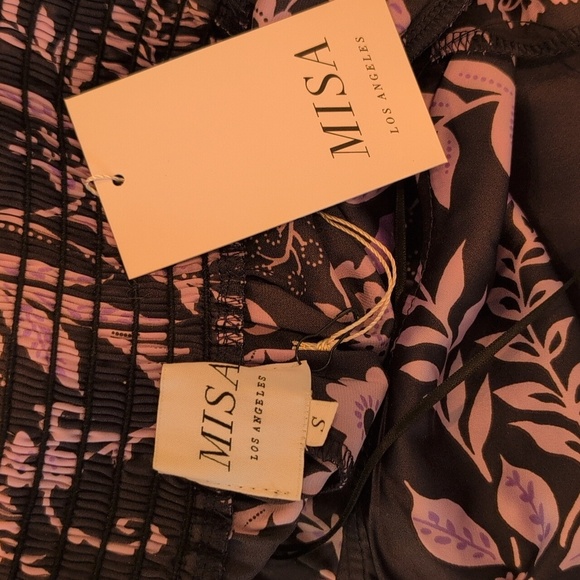 MISA Los Angeles Jumpsuit - Purple and Black Laya - Picture 4 of 4